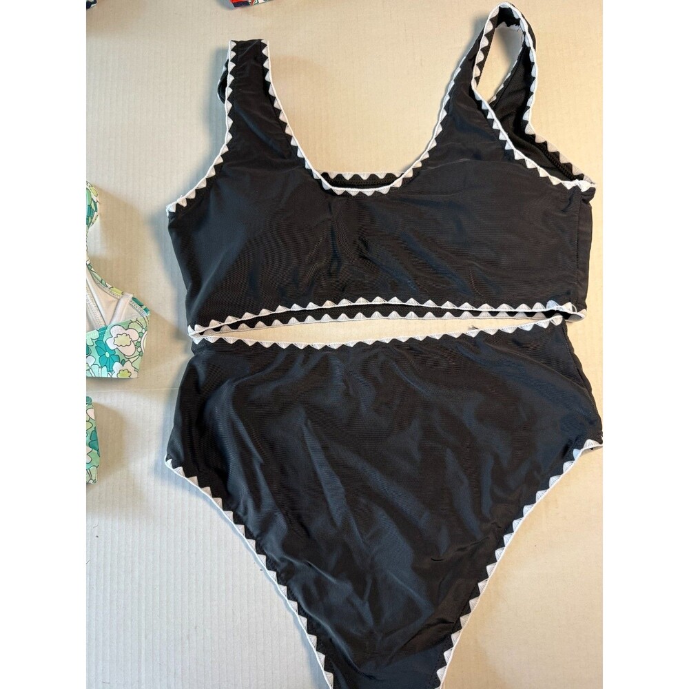 Womens Swimsuit 7 Piece Lot Size Large 2-Piece Sets Land's End 3 piece and mixed - Picture 15 of 16